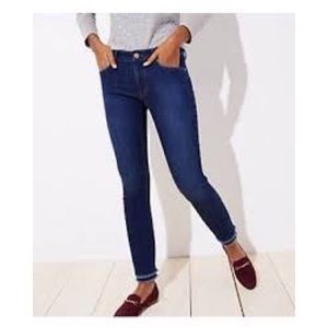 Loft frayed skinny jeans, size 25 petite